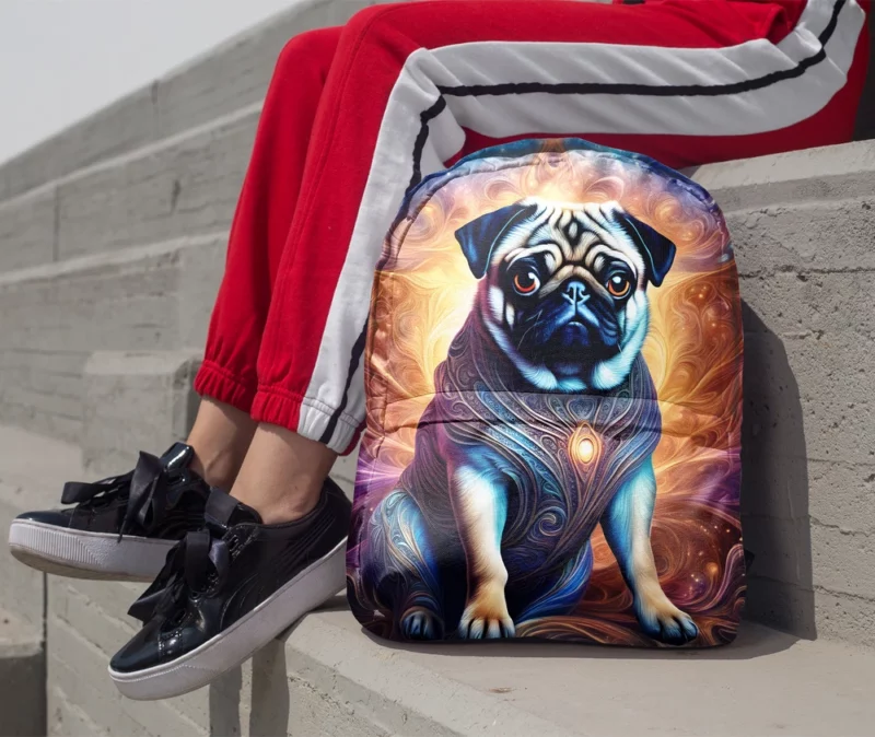 The Affectionate Pug Companion Dog Minimalist Backpack 1