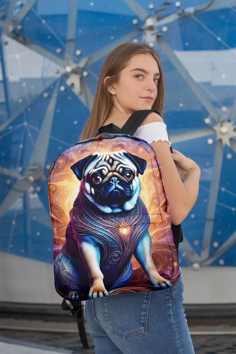 The Affectionate Pug Companion Dog Minimalist Backpack 2