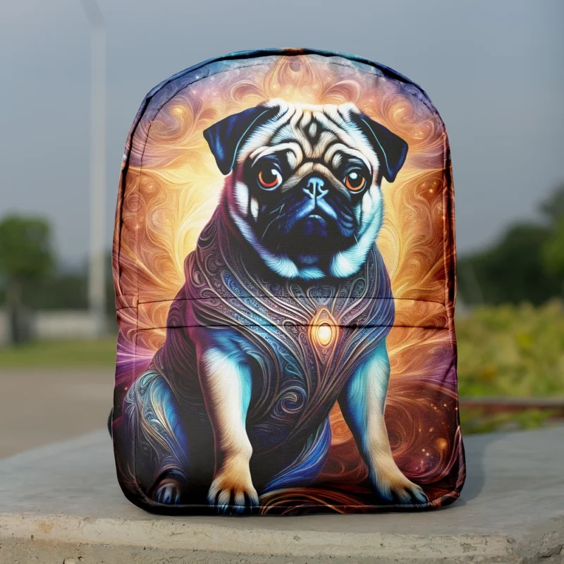 The Affectionate Pug Companion Dog Minimalist Backpack