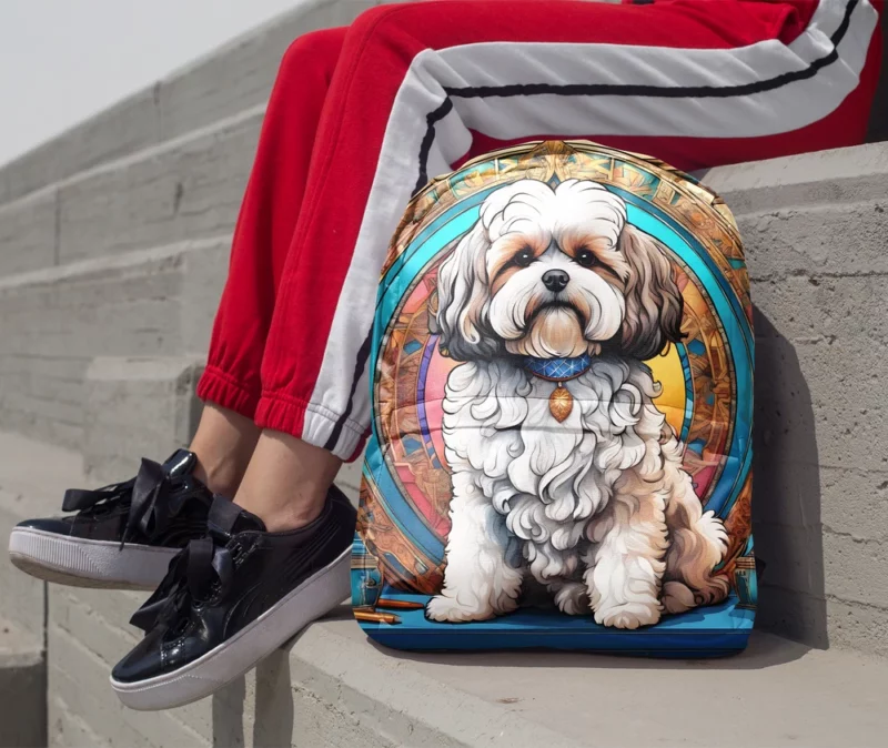 The Affectionate Shih-Poo Dog Minimalist Backpack 1