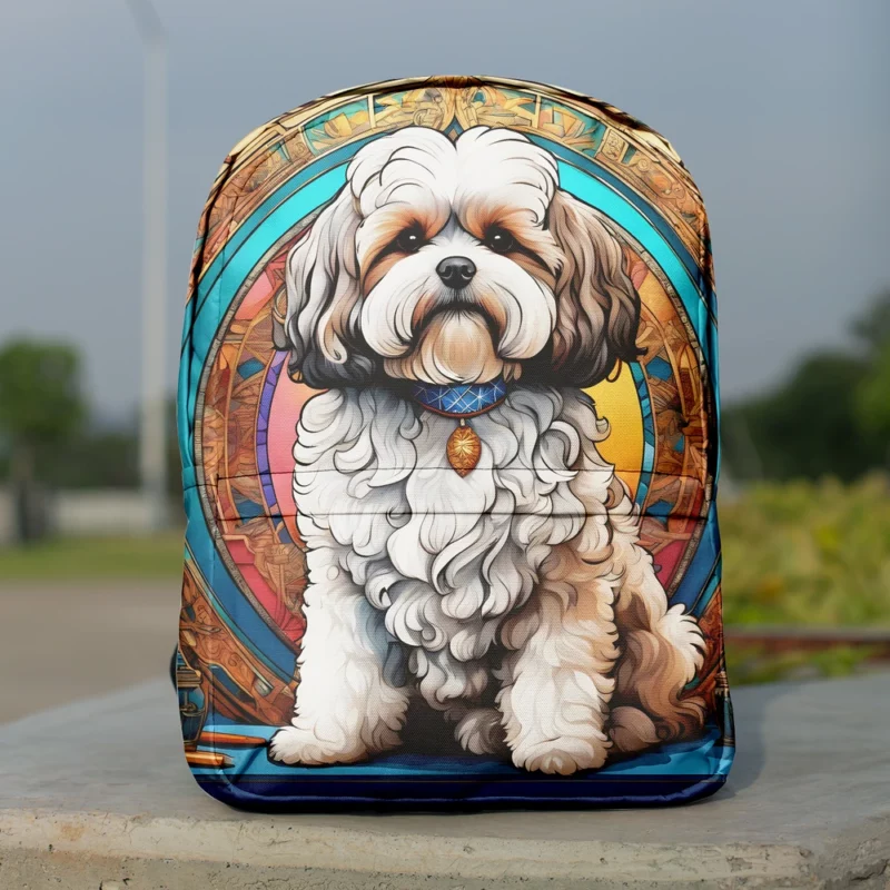 The Affectionate Shih-Poo Dog Minimalist Backpack