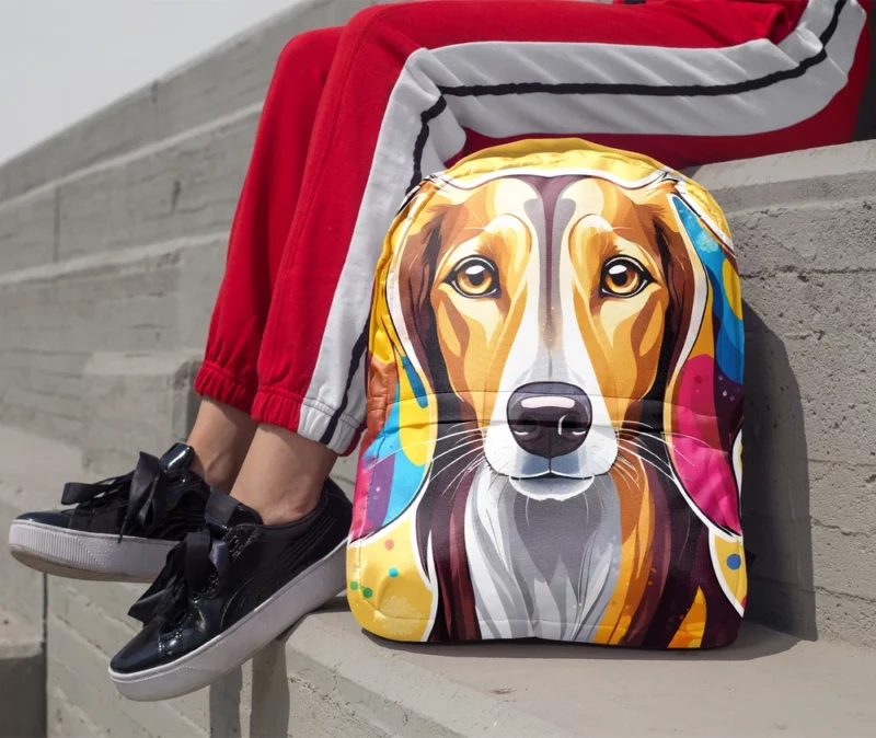 The Agile Saluki Loyal Dog Minimalist Backpack 1