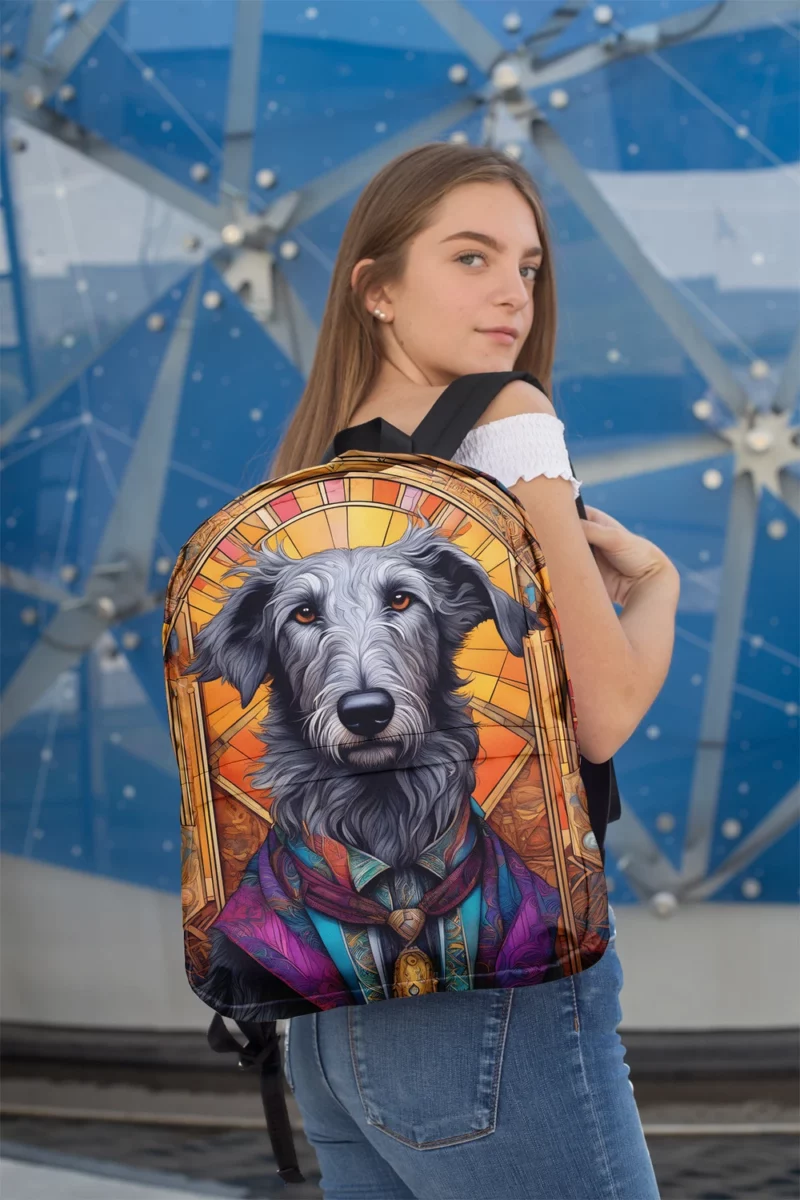 The Agile Scottish Deerhound Dog Minimalist Backpack 2