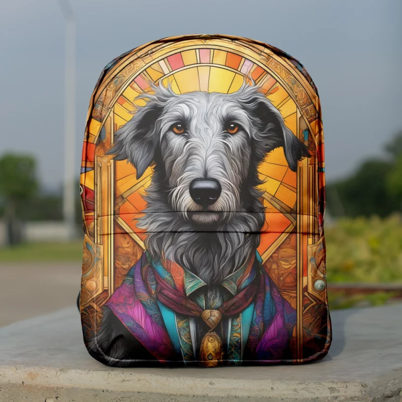 The Agile Scottish Deerhound Dog Minimalist Backpack