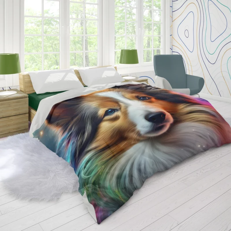 The Agile Shetland Sheepdog Loyal Dog Duvet Cover