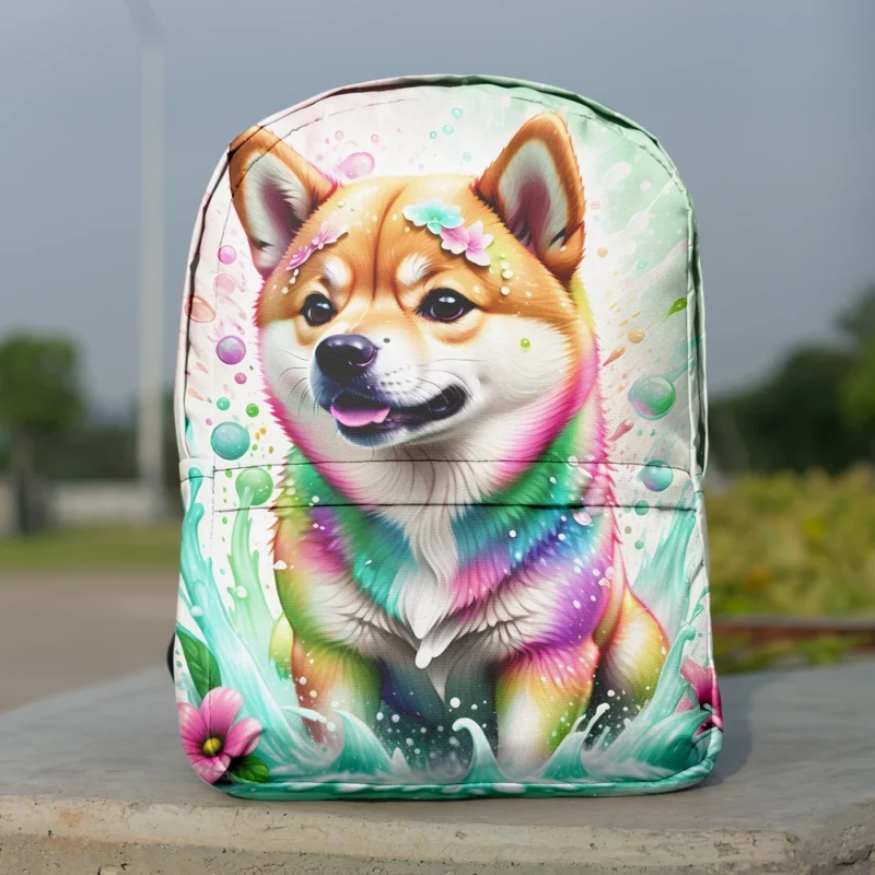 The Agile Shiba Inu Japanese Dog Minimalist Backpack