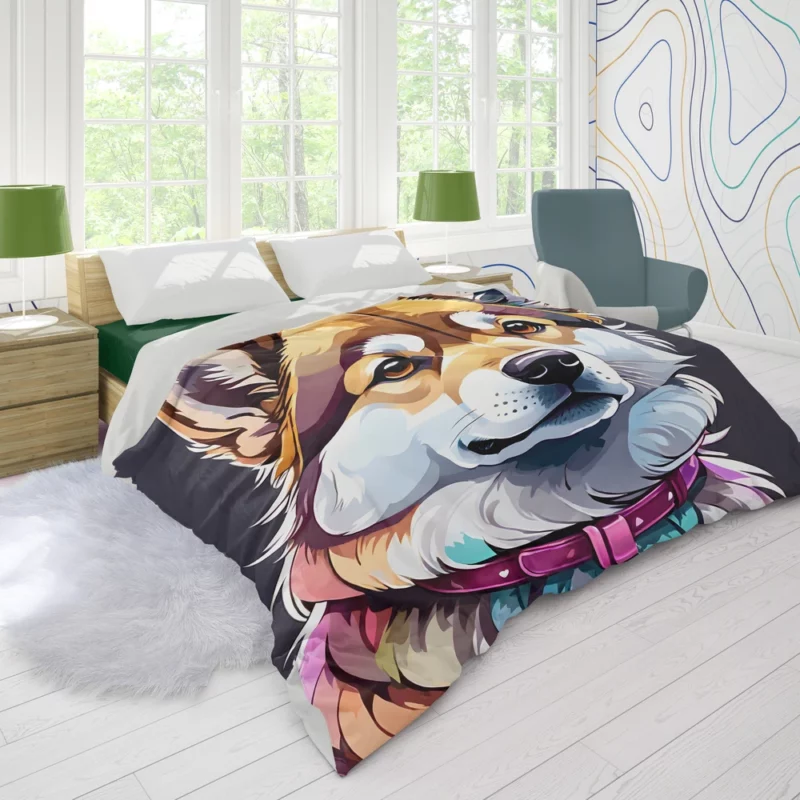 The Agile Shikoku Japanese Dog Duvet Cover