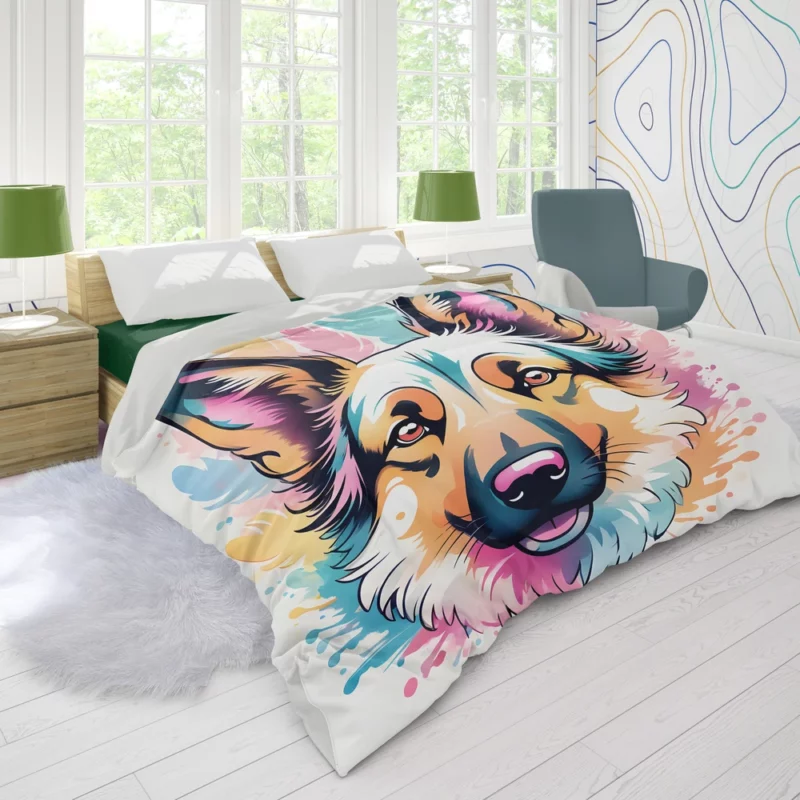 The Agile Shollie Mix Dog Duvet Cover