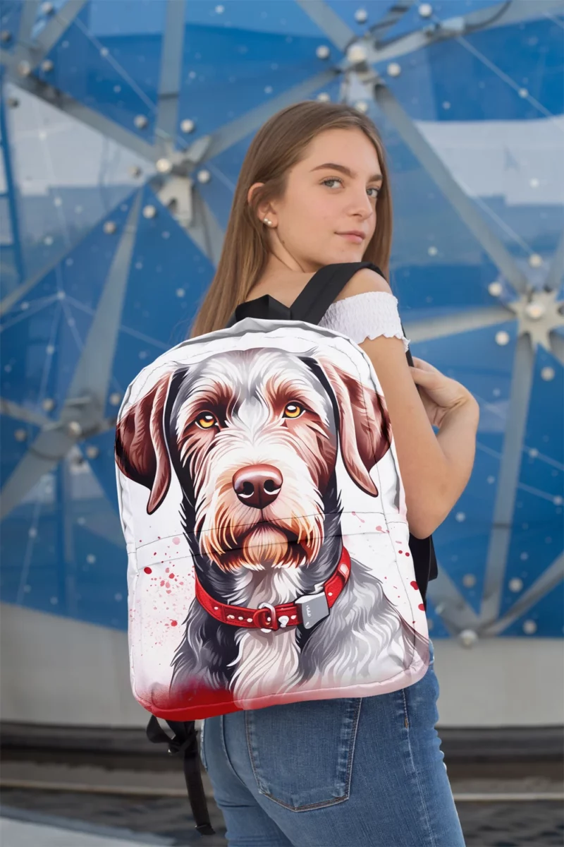 The Agile Slovakian Wirehaired Pointer Dog Minimalist Backpack 2