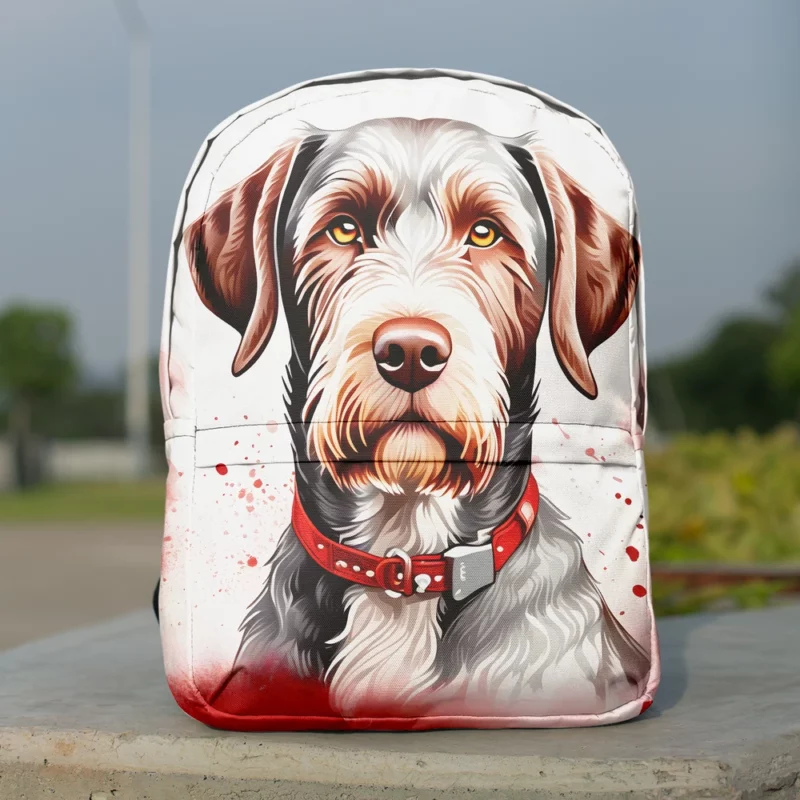 The Agile Slovakian Wirehaired Pointer Dog Minimalist Backpack