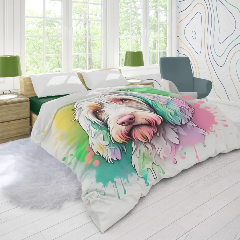 The Agile Spinone Italiano Dog Duvet Cover