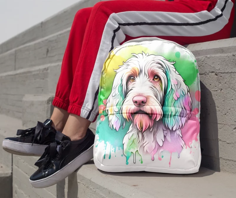 The Agile Spinone Italiano Dog Minimalist Backpack 1