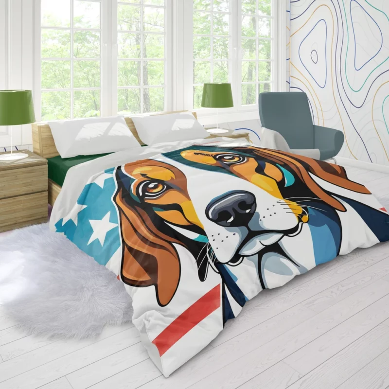 The Agile Treeing Walker Coonhound Loyal Dog Duvet Cover