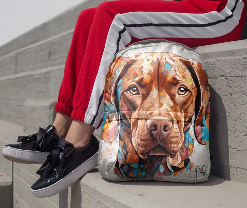 The Agile Vizsla Energetic Dog Minimalist Backpack 1