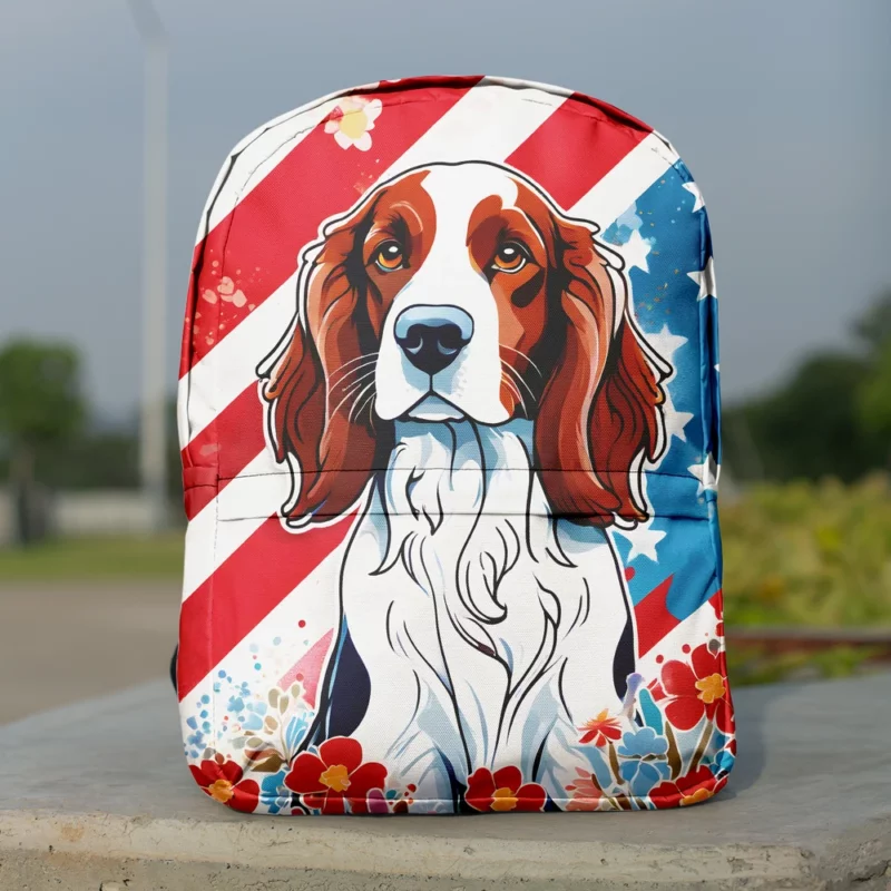 The Agile Welsh Springer Spaniel Energetic Dog Minimalist Backpack