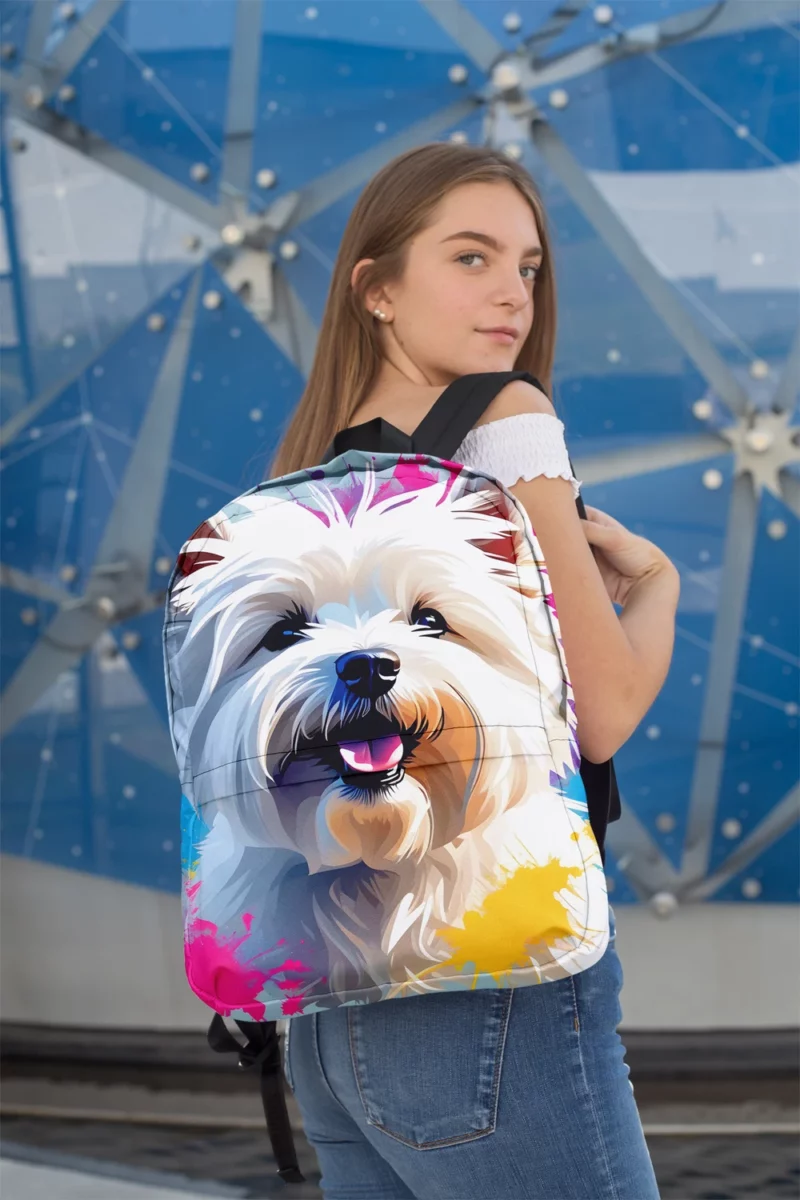 The Agile West Highland Terrier Energetic Dog Minimalist Backpack 2