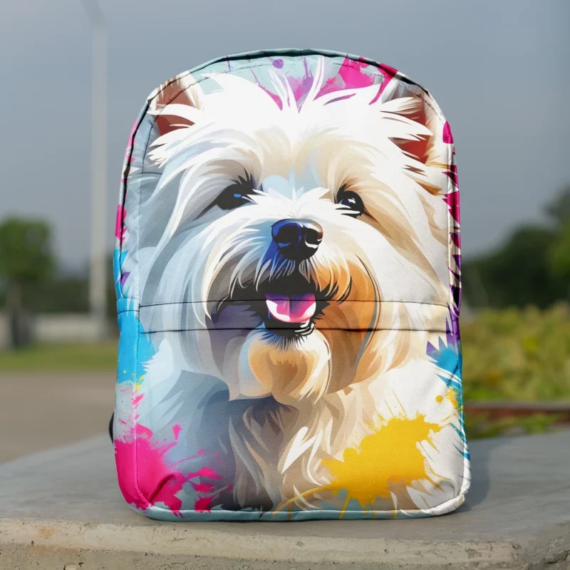 The Agile West Highland Terrier Energetic Dog Minimalist Backpack