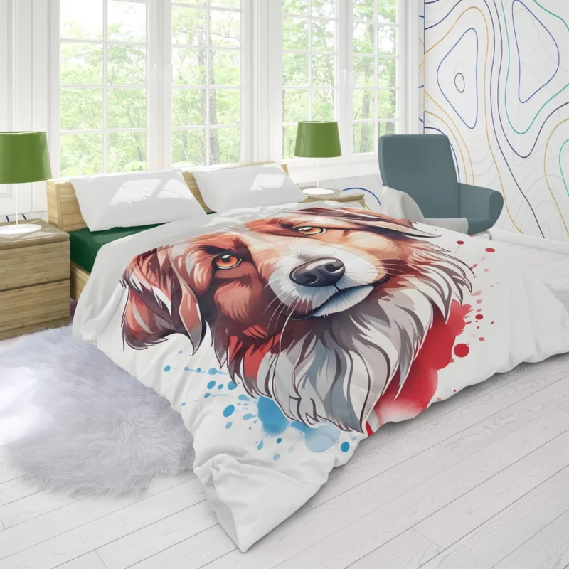 The Agile and Loyal Pyrenean Shepherd Dog Duvet Cover