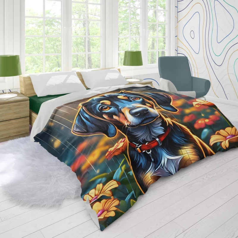 The Bold Plott HoundDog Breed Duvet Cover