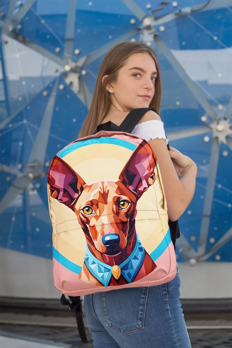 The Elegant Pharaoh Hound Dog Minimalist Backpack 2