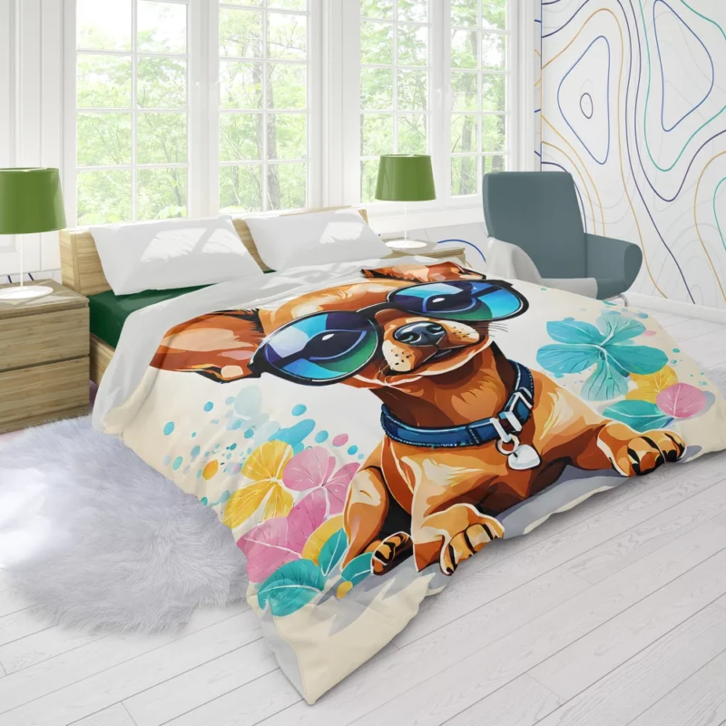 The Elegant Russian Toy Terrier Dog Breed Duvet Cover