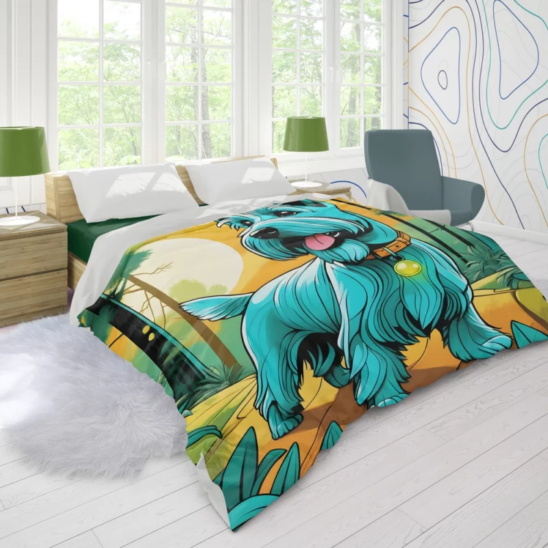 The Elegant Scottish Terrier Dog Duvet Cover