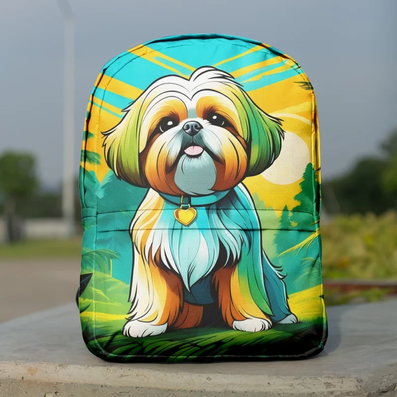 The Elegant Shih Tzu Dog Minimalist Backpack