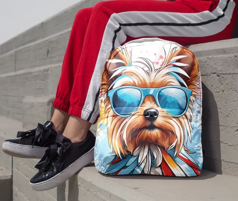 The Elegant Silky Terrier Dog Minimalist Backpack 1