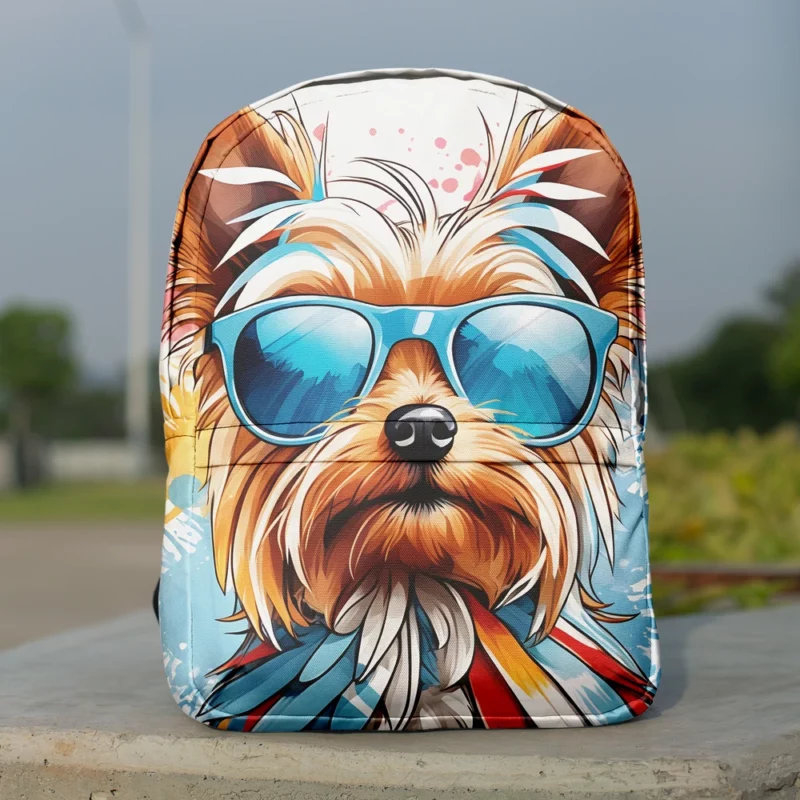 The Elegant Silky Terrier Dog Minimalist Backpack