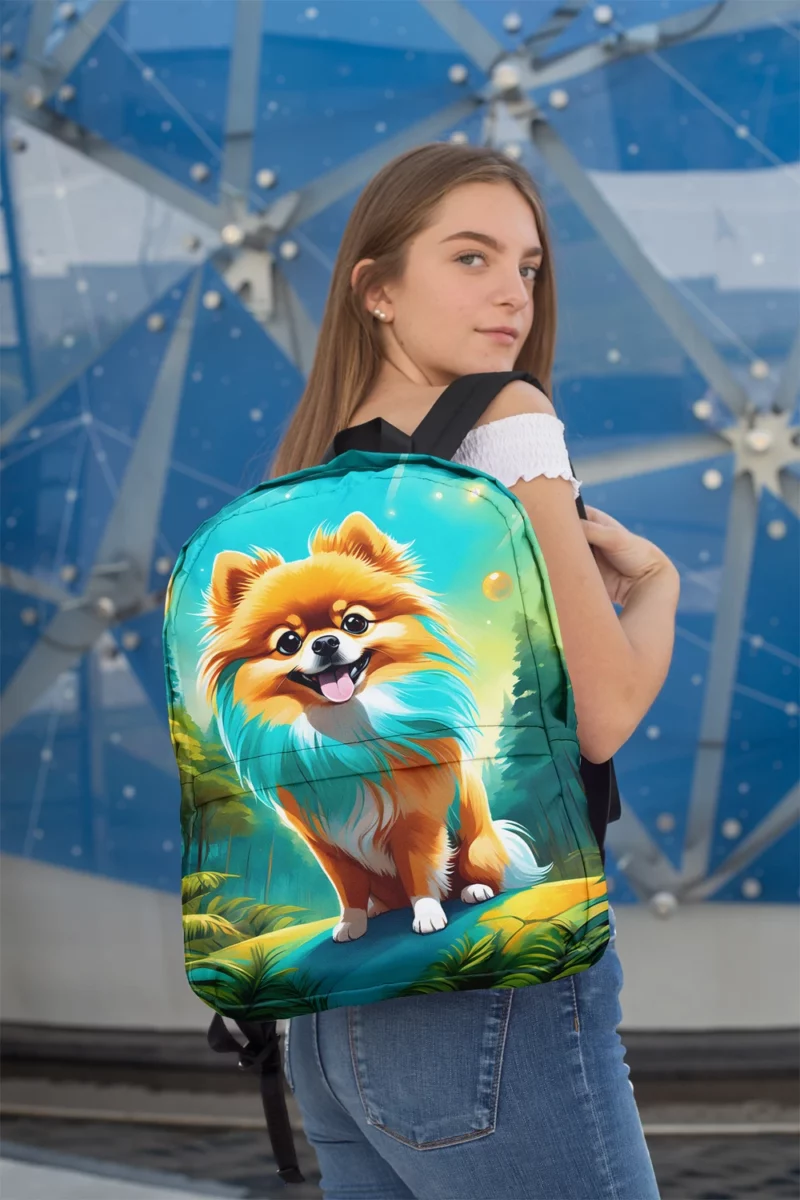 The Fluffy Marvel Pomeranian Dog Minimalist Backpack 2