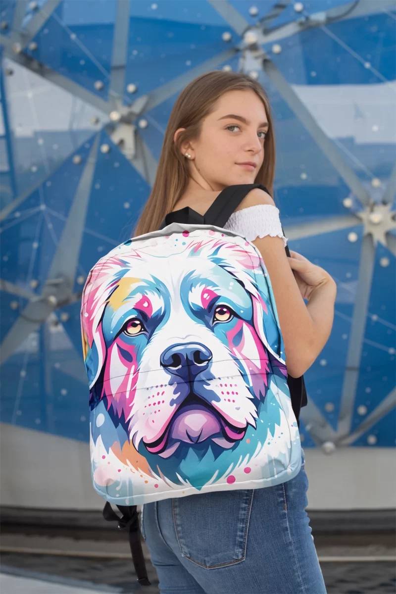 The Gentle Protector Pyrenean Mastiff Dog Breed Minimalist Backpack 2