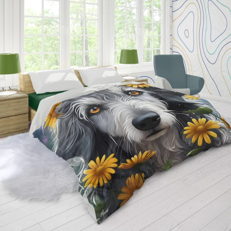 The Gentle Scottish Deerhound Dog Duvet Cover