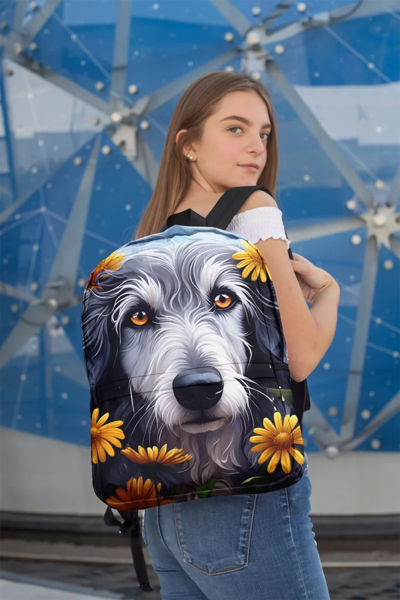 The Gentle Scottish Deerhound Dog Minimalist Backpack 2