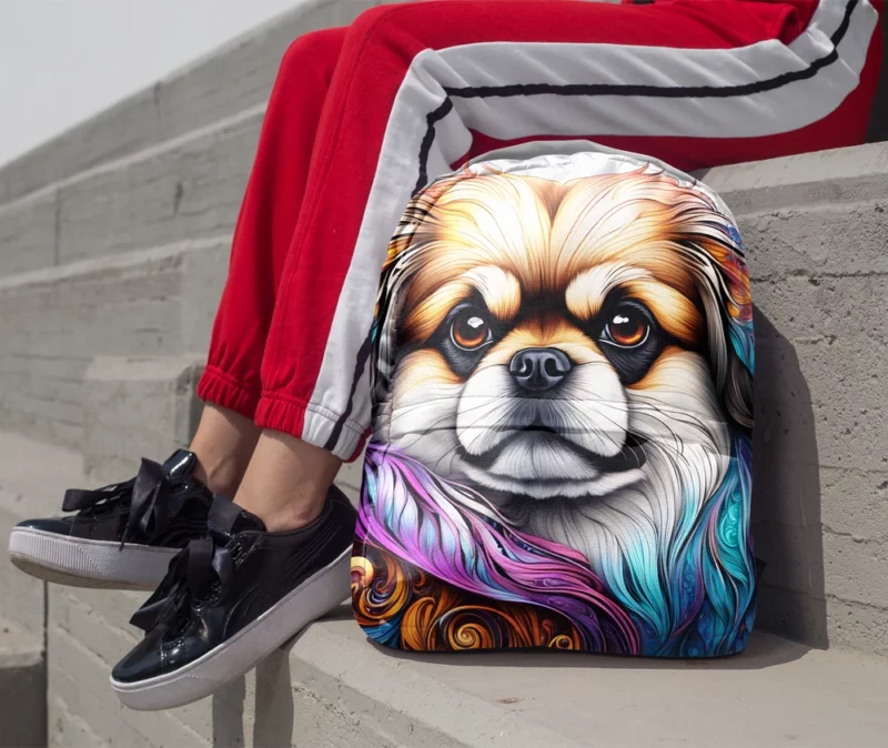 The Imperial Pekingese Beloved Dog Minimalist Backpack 1