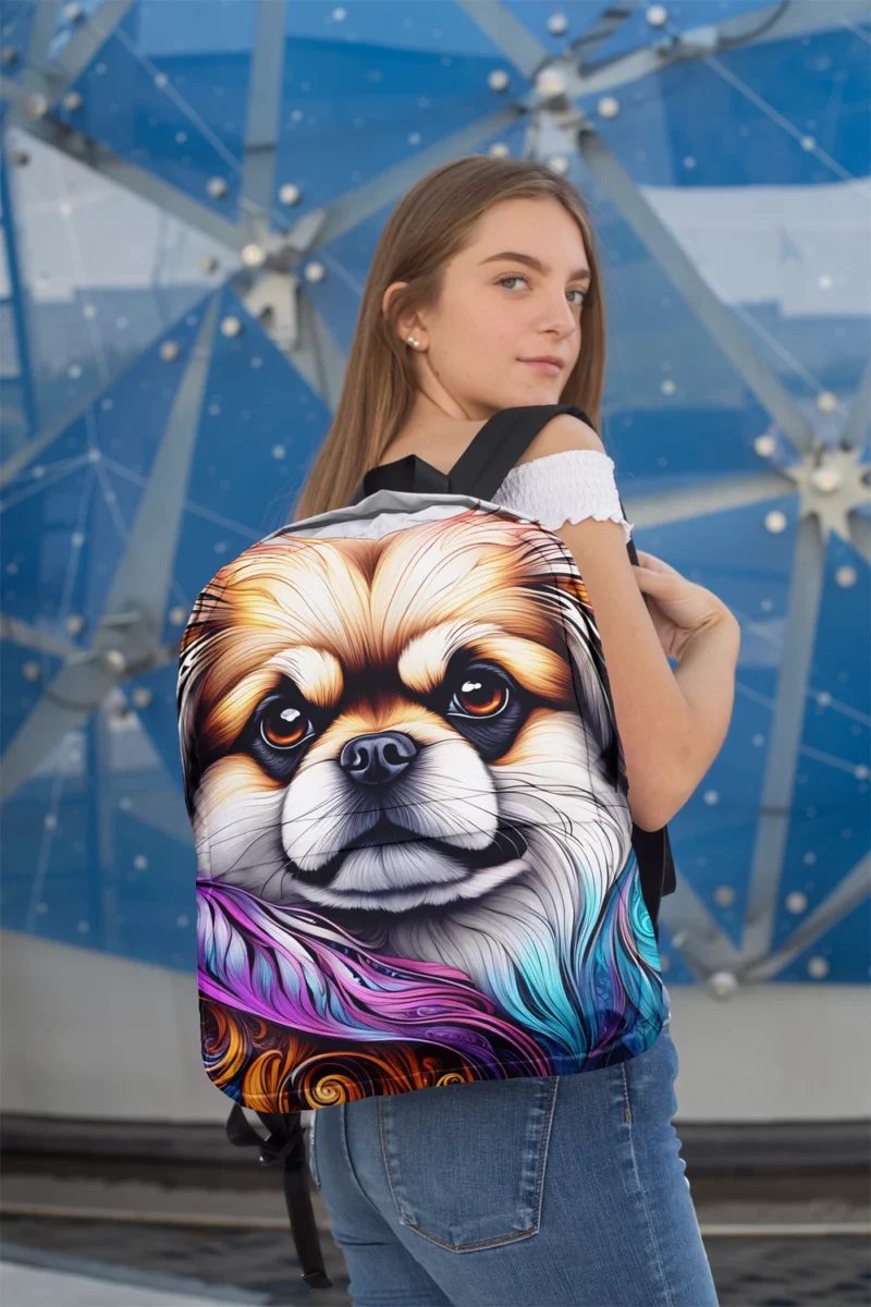 The Imperial Pekingese Beloved Dog Minimalist Backpack 2