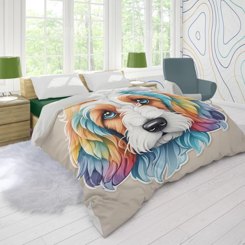 The Lively Petit Basset Griffon Vendeen Duvet Cover