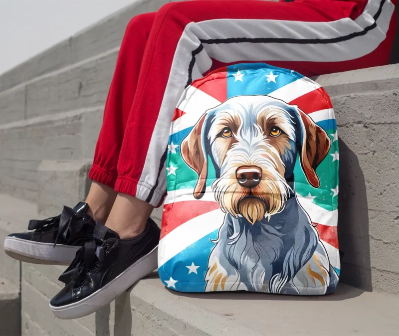 The Loyal Slovakian Wirehaired Pointer Dog Minimalist Backpack 1