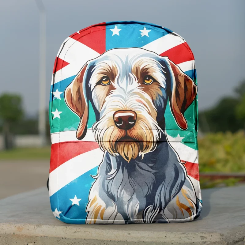 The Loyal Slovakian Wirehaired Pointer Dog Minimalist Backpack