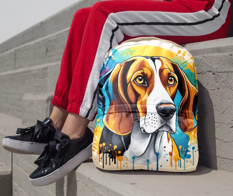 The Loyal Treeing Walker Coonhound Dog Minimalist Backpack 1