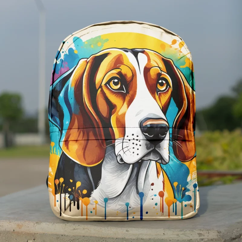 The Loyal Treeing Walker Coonhound Dog Minimalist Backpack