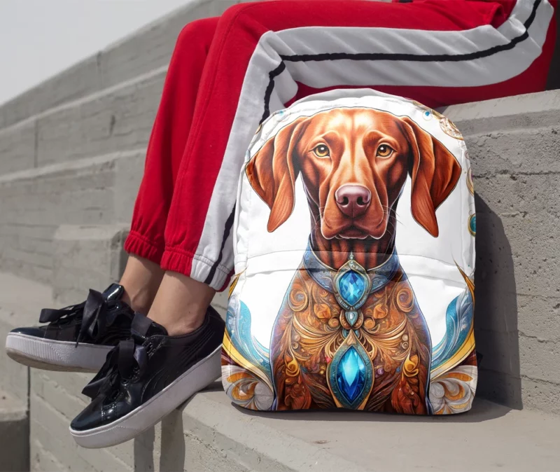 The Loyal Vizsla Dog Minimalist Backpack 1