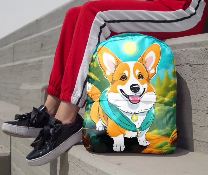 The Loyal Welsh Corgi Duo Minimalist Backpack 1