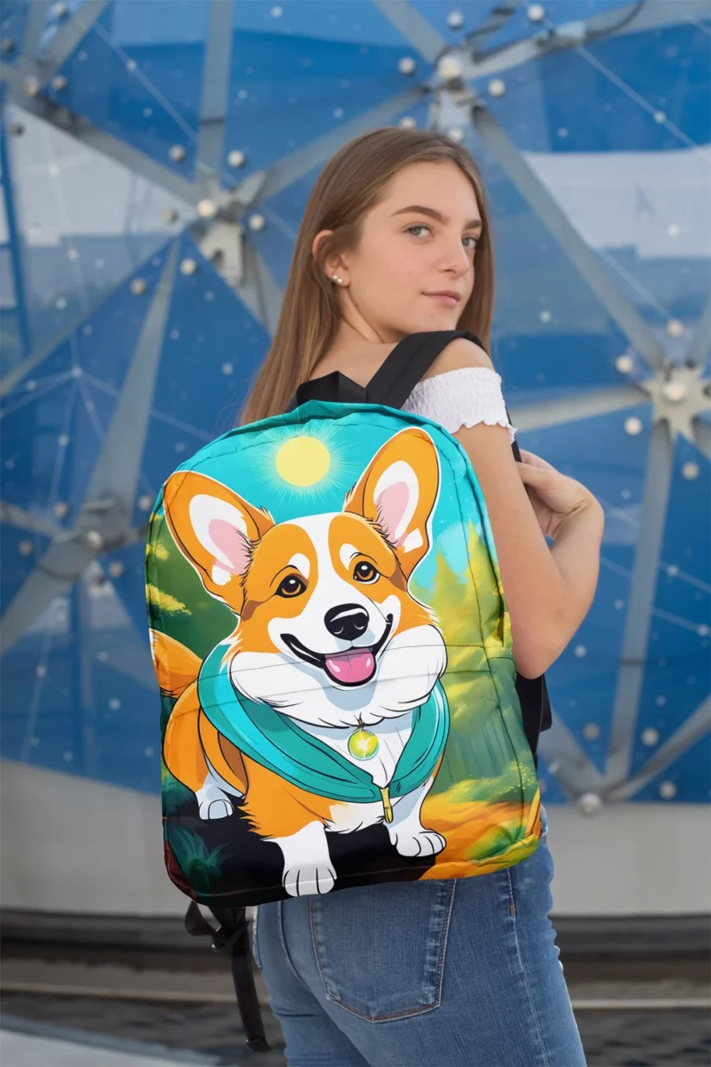 The Loyal Welsh Corgi Duo Minimalist Backpack 2