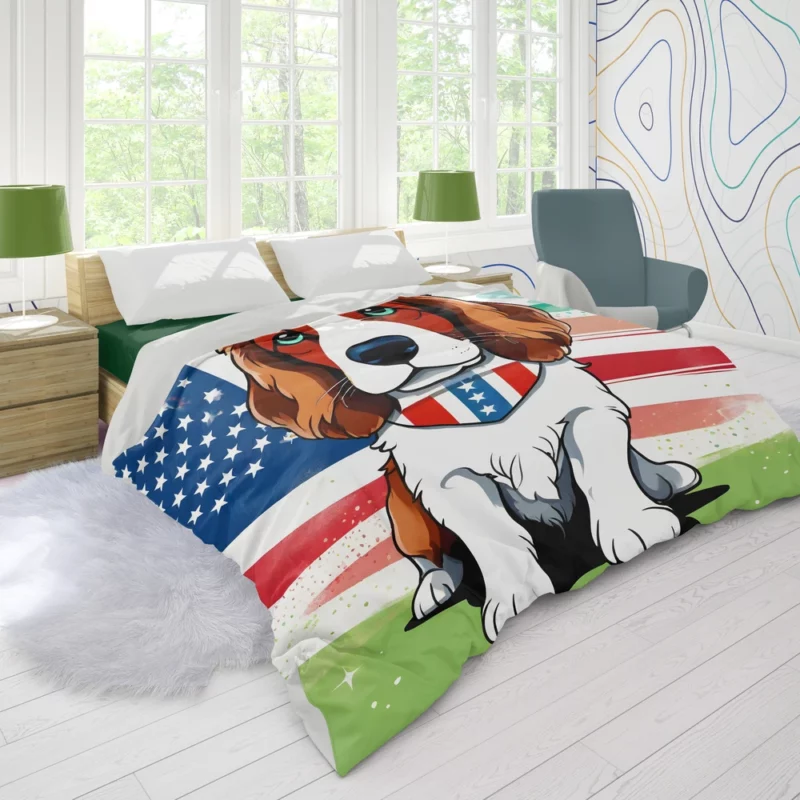 The Loyal Welsh Springer Spaniel Dog Duvet Cover