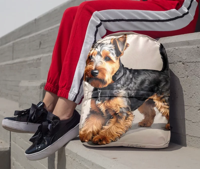 The Loyal Welsh Terrier Dog Minimalist Backpack 1