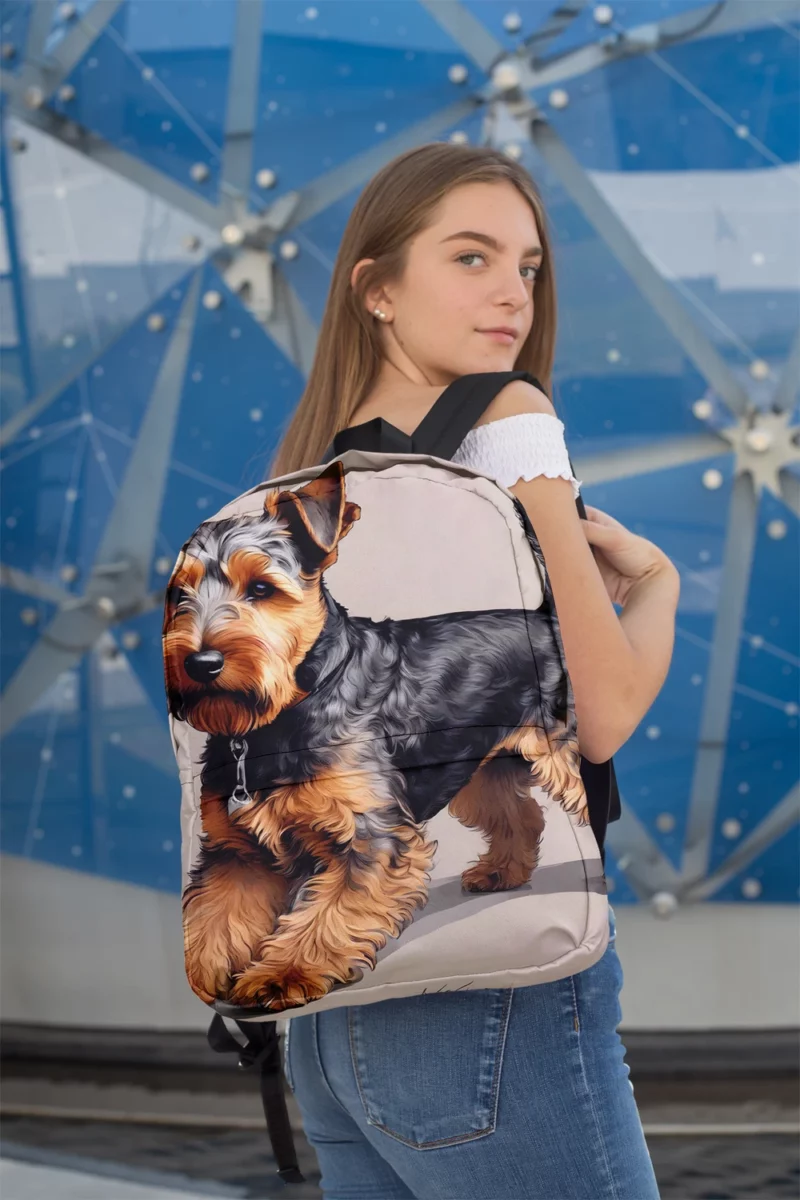 The Loyal Welsh Terrier Dog Minimalist Backpack 2