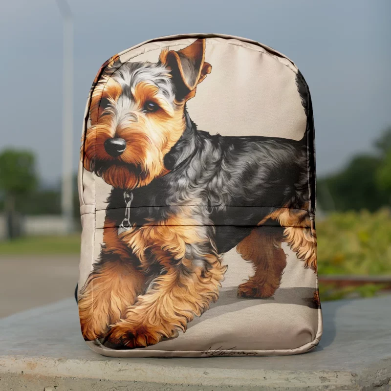 The Loyal Welsh Terrier Dog Minimalist Backpack