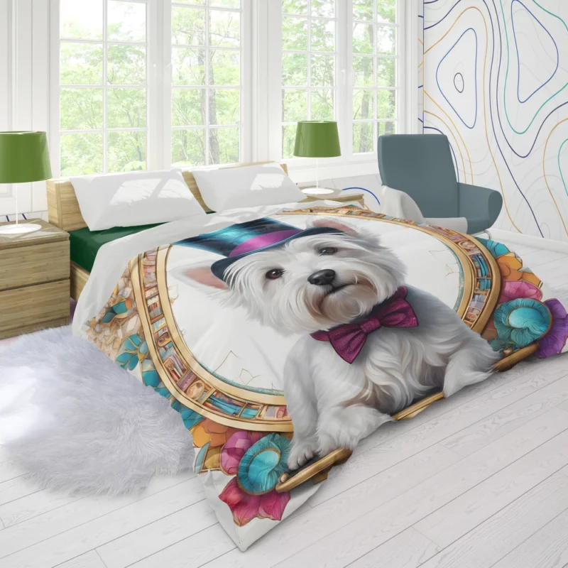 The Loyal West Highland Terrier Westie Dog Duvet Cover