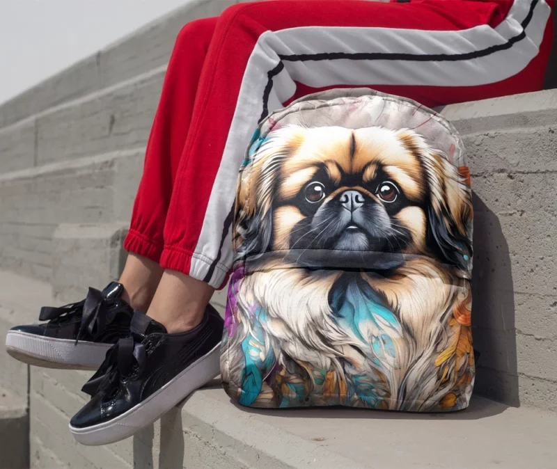 The Majestic Pekingese Dog Breed Minimalist Backpack 1