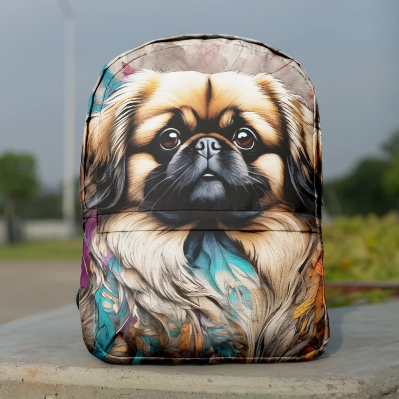 The Majestic Pekingese Dog Breed Minimalist Backpack